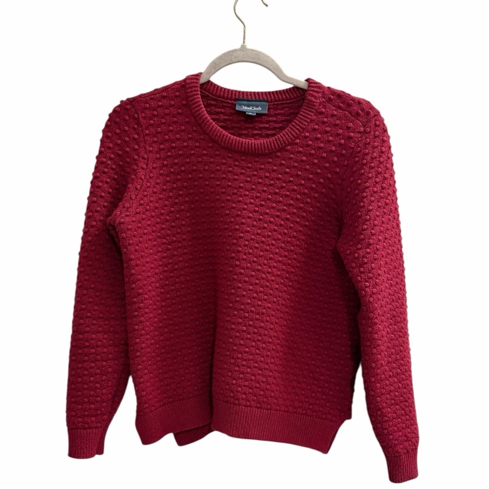 Modcloth Cherry Knit Women's Sweater Red Size Small